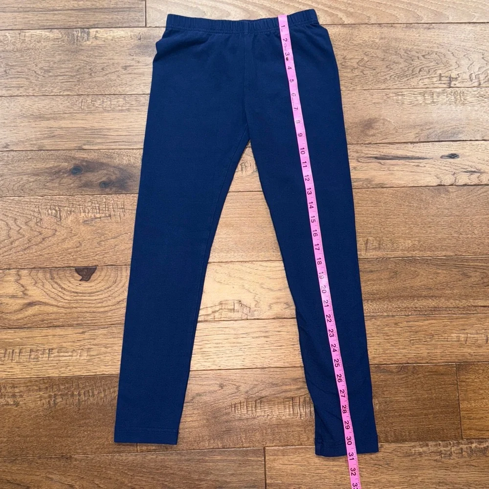 Hanna Andersson Girls Leggings - Size US 10 | 140 cm - Navy Blue